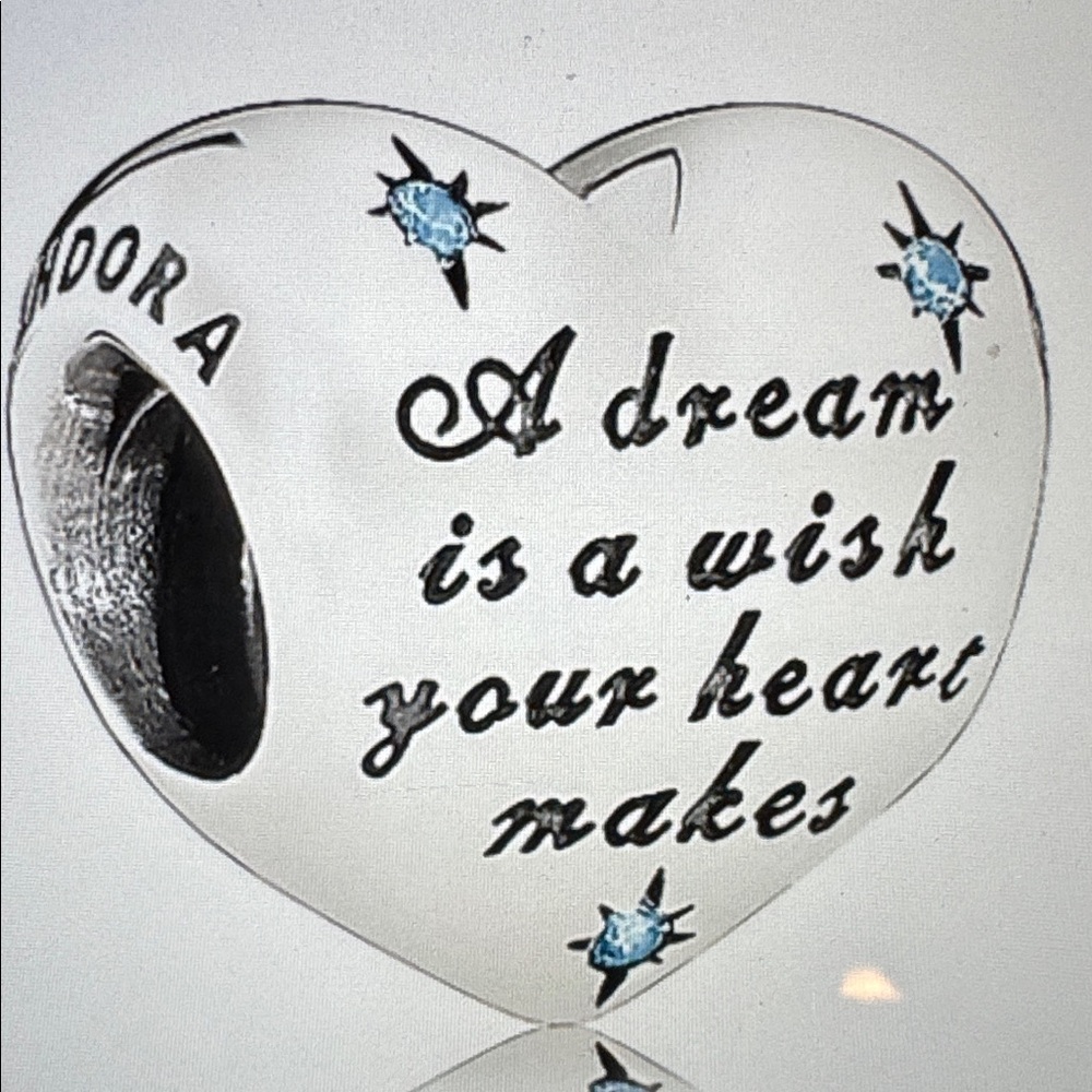Disney Pandora Charm - Cinderella Heart - A Dream is a Wish -New In Box
